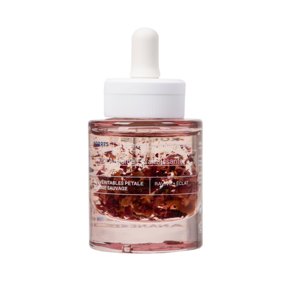 korres Huile Absolue Éclat Rose Sauvage Huile éclaircissante, anti-taches