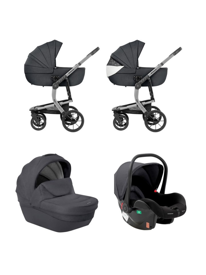Kikkaboo Kombikinderwagen Irene 3 in 1 in grau günstig kaufen onesize