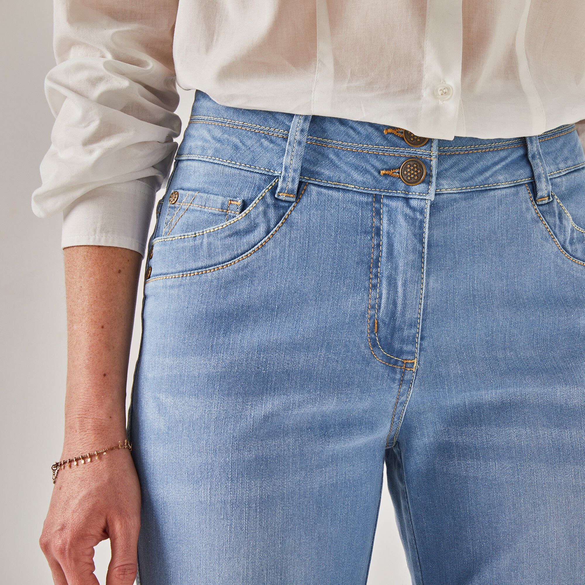 Jean 7/8ème fuselé stretch