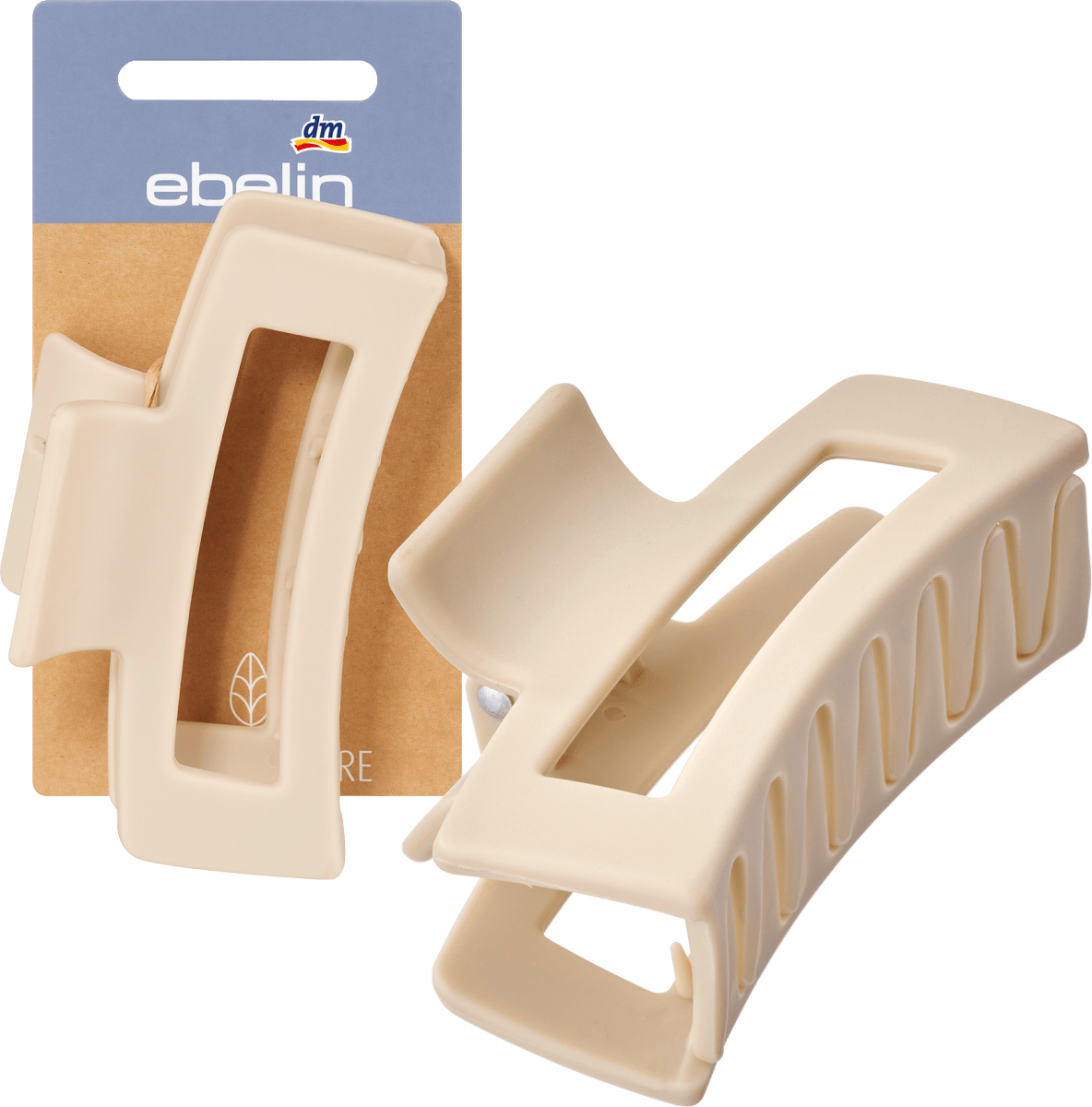 Haarklammer mit Recyclingmaterial beige, 1 St
