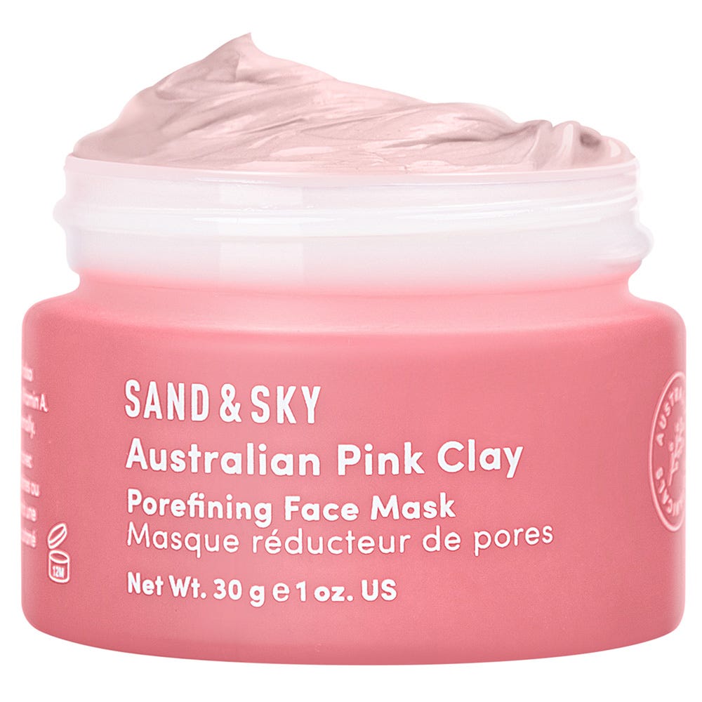 Sand & Sky Australian Pink Clay Porefining Face Travel Size 30 g