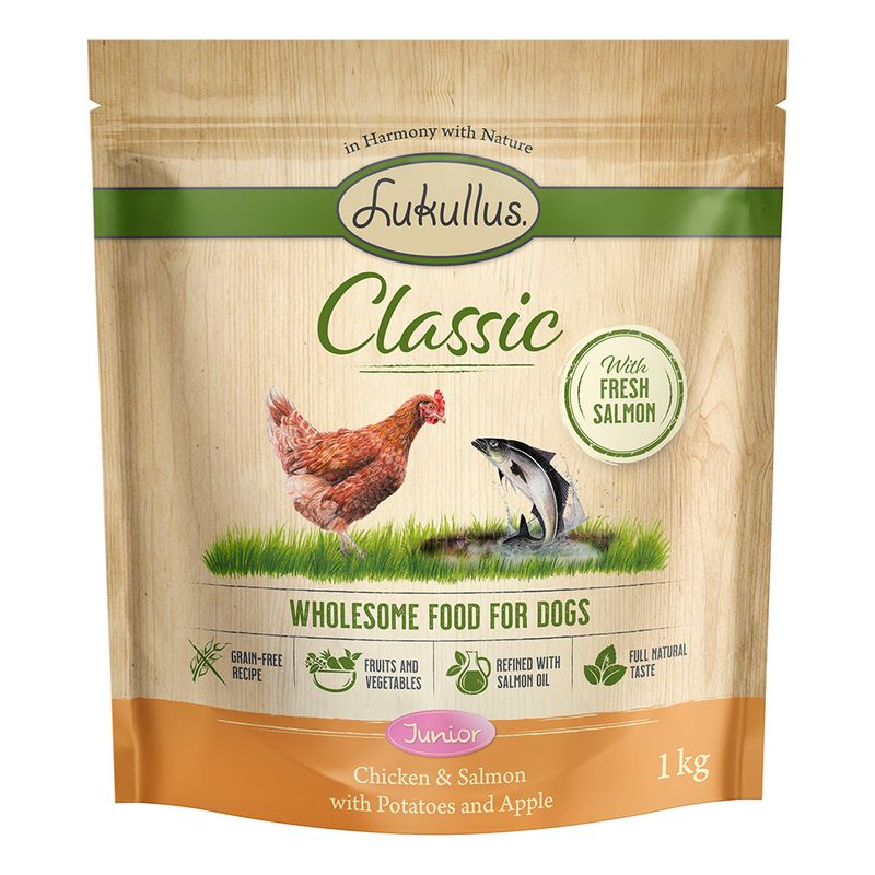 Lukullus Classic Junior Huhn & Lachs (getreidefrei)