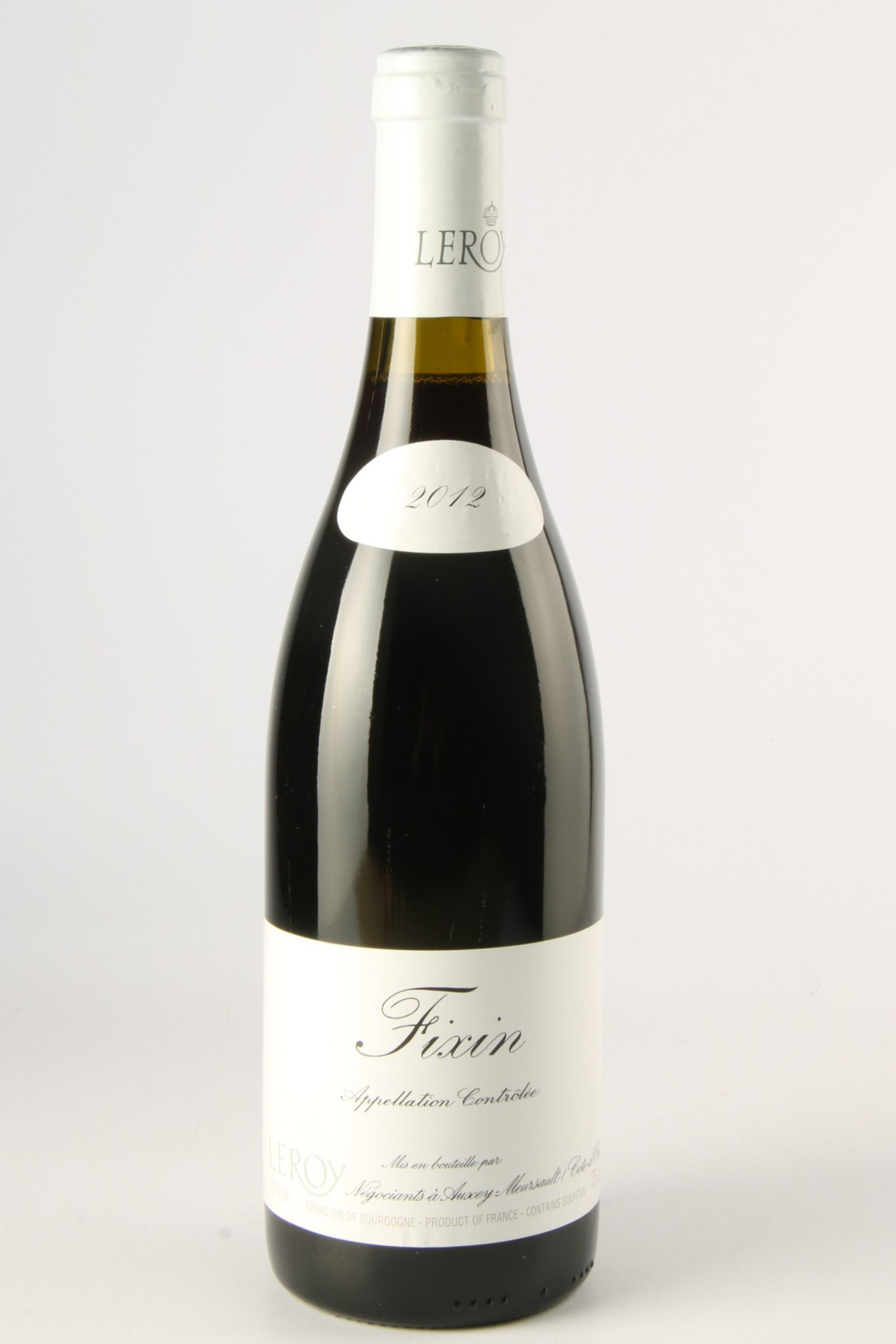 Vin 2012 DOMAINE LEROY 2012, Fixin. Vin ancien - SoDivin
