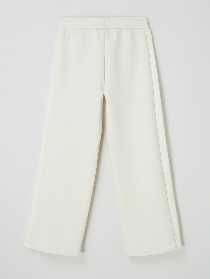 Sweathose mit Logo-Streifen in offwhite