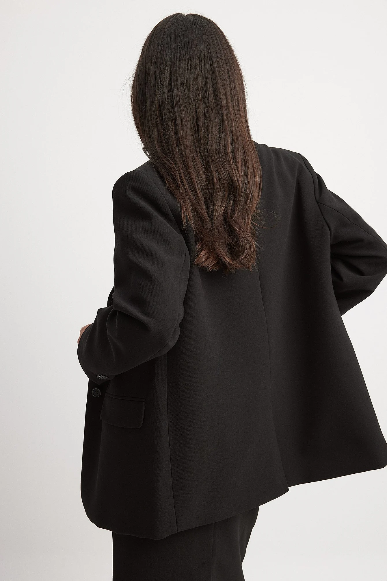 Oversize-Blazer mit drei Knöpfen