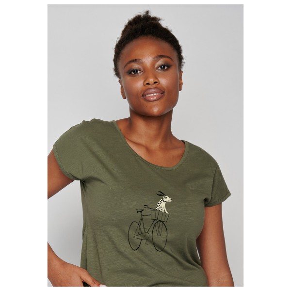 GreenBomb - Women's Bike Dog Basket (Cool) - T-Shirt