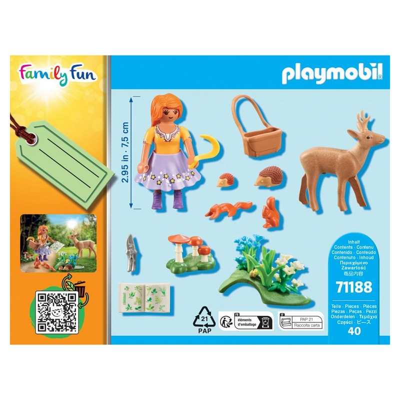 71188 Herboriste avec animaux de la forêt Playmobil Family Fun