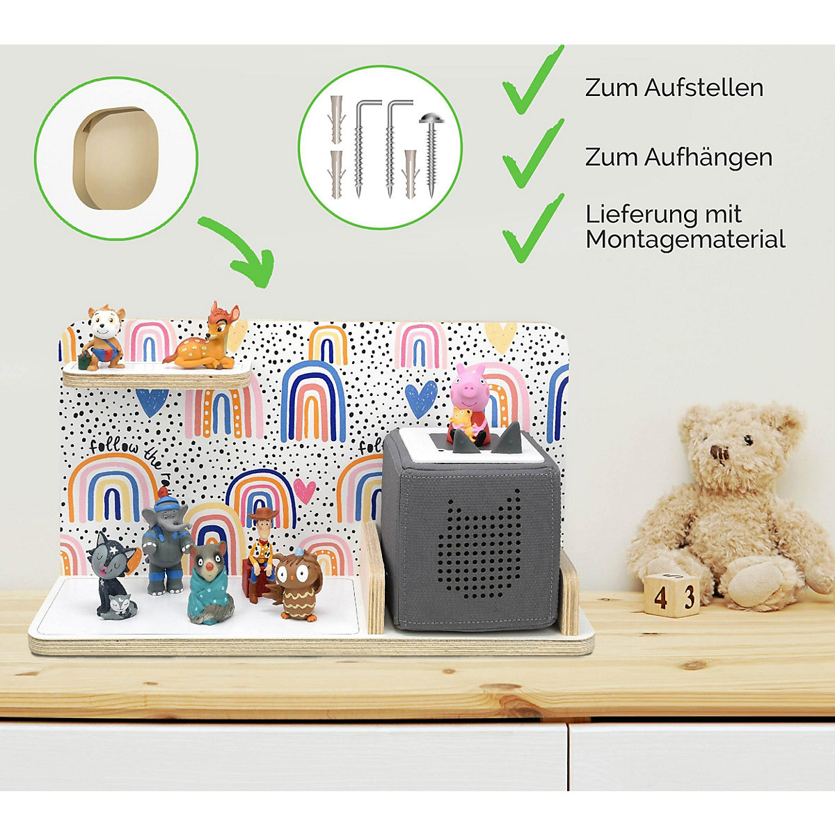 Regal für Musikbox After the rain, klein - geeignet für Toniebox