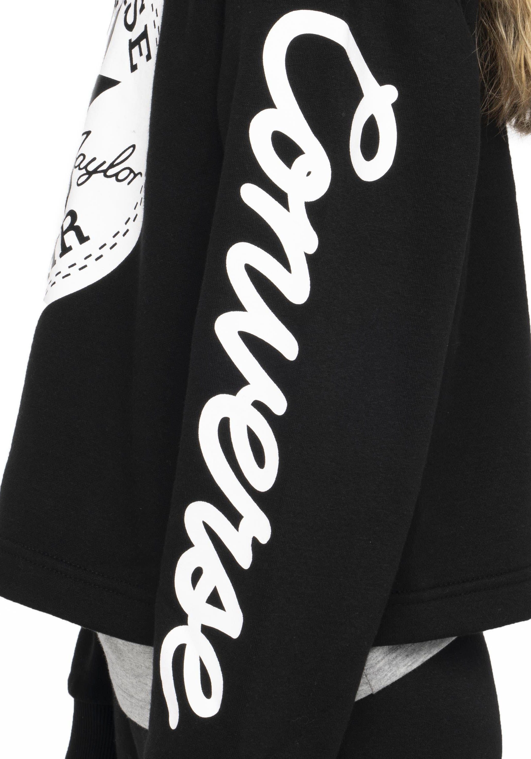 Converse Kapuzensweatshirt CHUCK PATCH CROPPED HOODIE - für Kinder