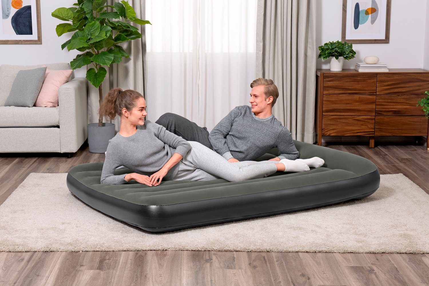Bestway Luftbett Doppel 2 Personen Luftmatratze Camping 191 x 137 x 30 cm