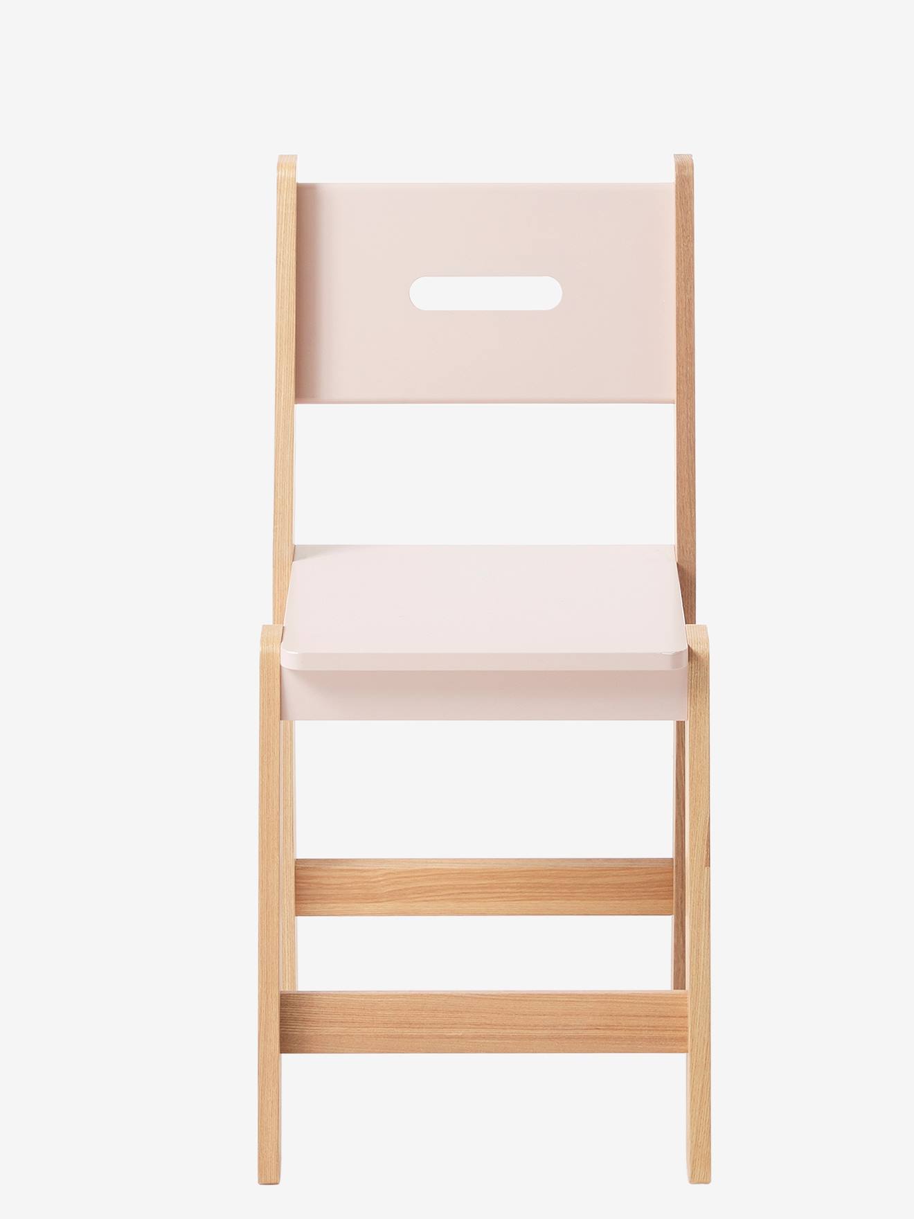 Vertbaudet Kinderstuhl ARCHITEKT JUNIOR, Sitzhöhe 45 cm - aquamarin/natur