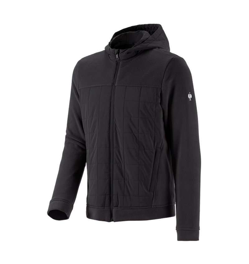 Hybrid Kapuzenfleecejacke e.s.concrete