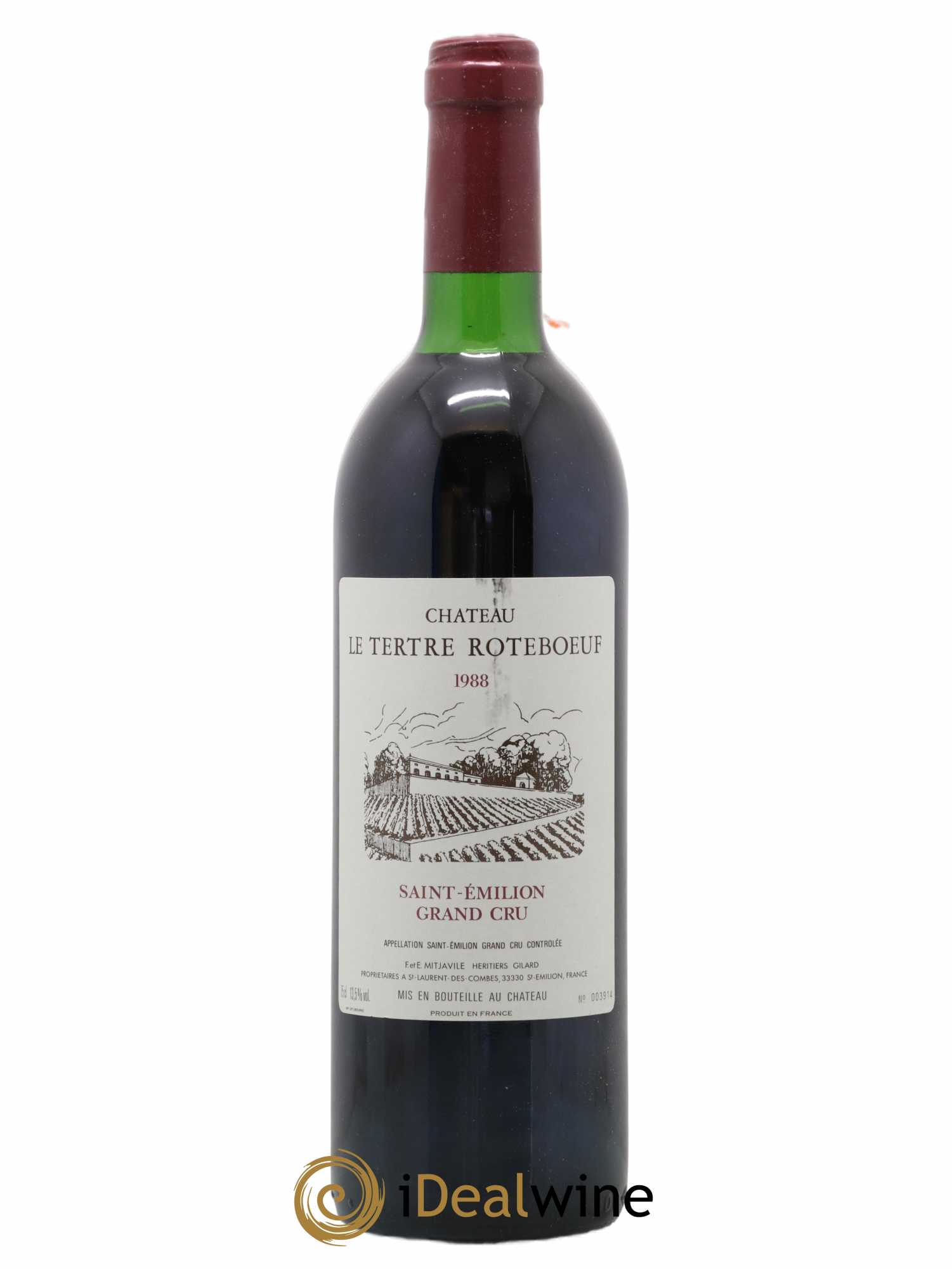Château Tertre Roteboeuf  1988 - Lot de 1 Bouteille