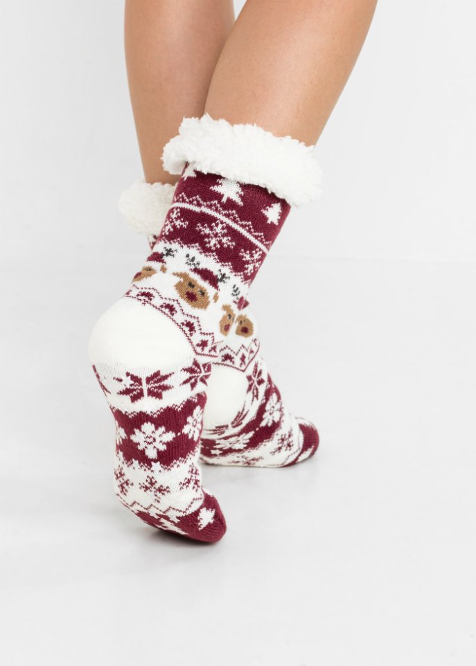 Kuschelsocken mit Teddyfutter