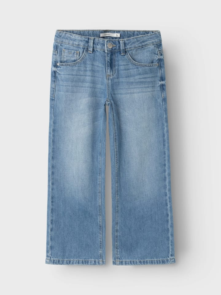 name it Wide Leg Jeanshose NKFROSE WIDE JEANS 5529-BE in medium blue denim günstig kaufen