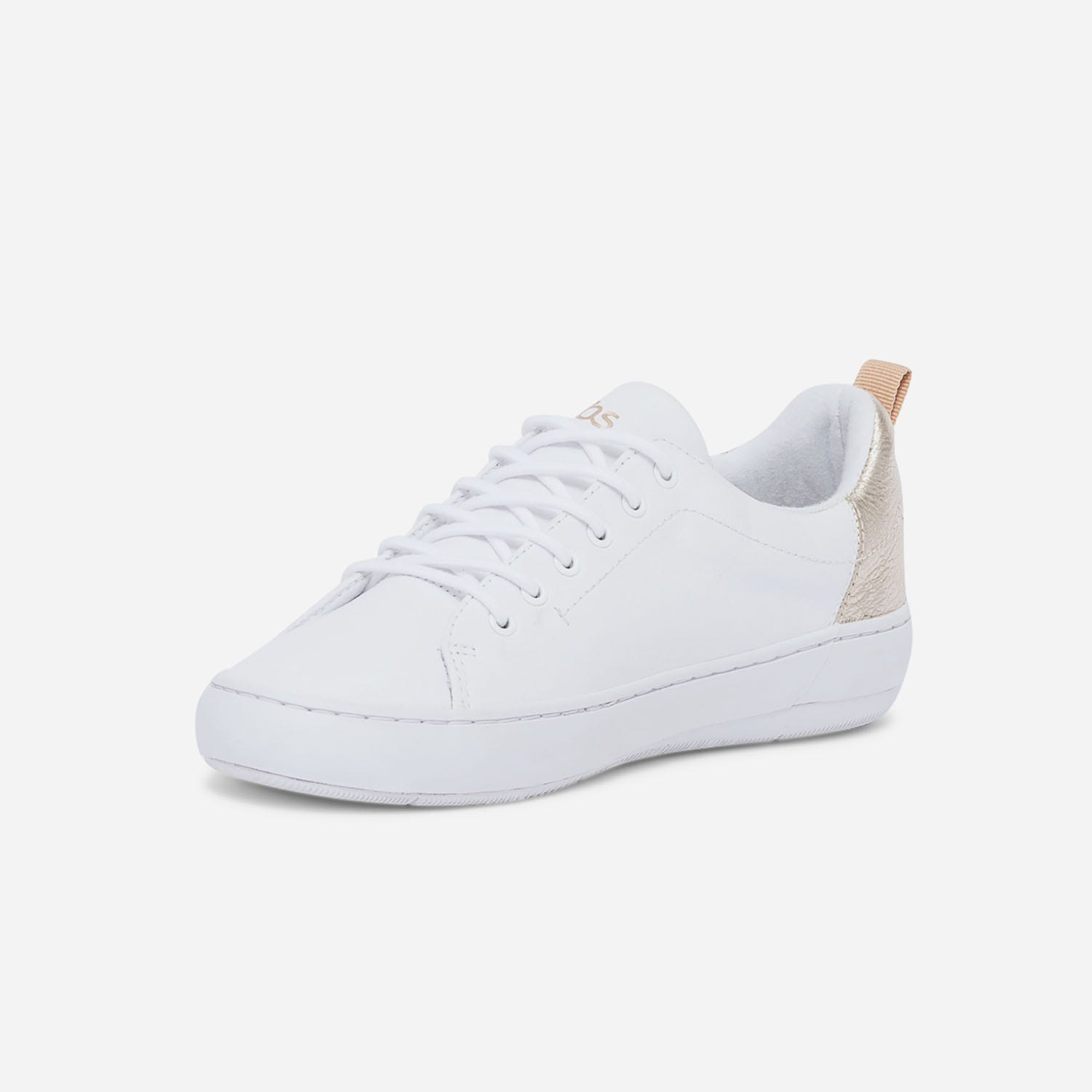 Tennis TBS blanche et or en cuir