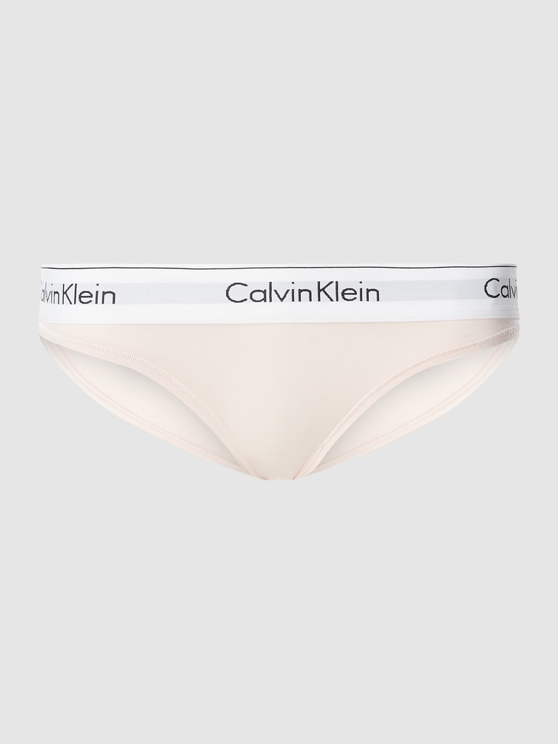 Slip mit elastischem Logo-Bund in rosa