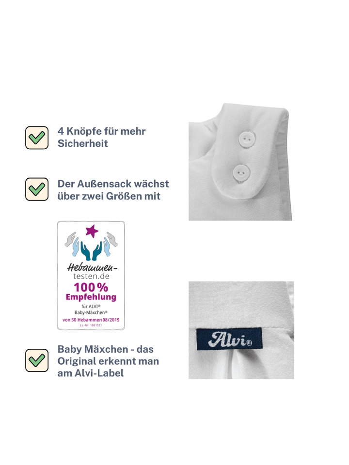 Alvi Baby Mäxchen Außensack Schlafsack Exclusiv in Schäfchen Puderblau günstig kaufen
