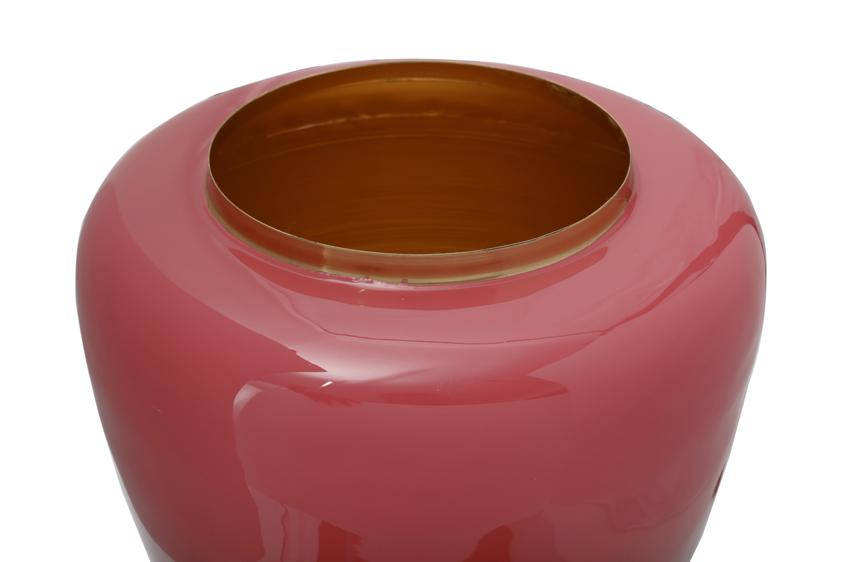 Kayoom Vase Art Deco 125 Koralle / Gold