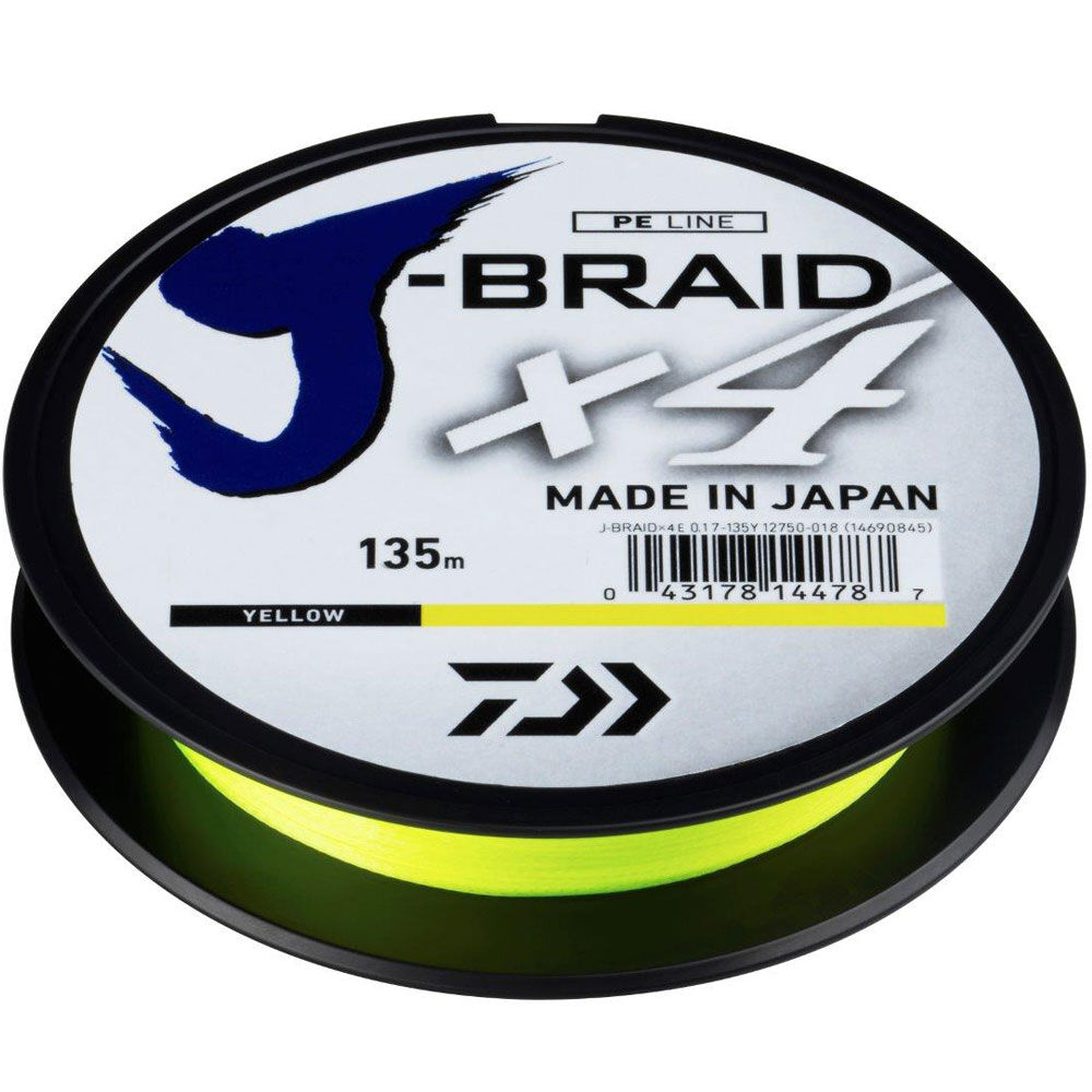 Daiwa J-Braid x4 Żółty 135m
