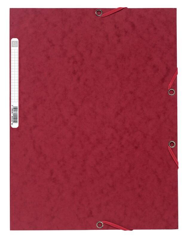 Exacompta Sammelmappe 55525E DIN A4 Kirsche Beschichteter Manila Karton 24 x 32 cm 25 Stück