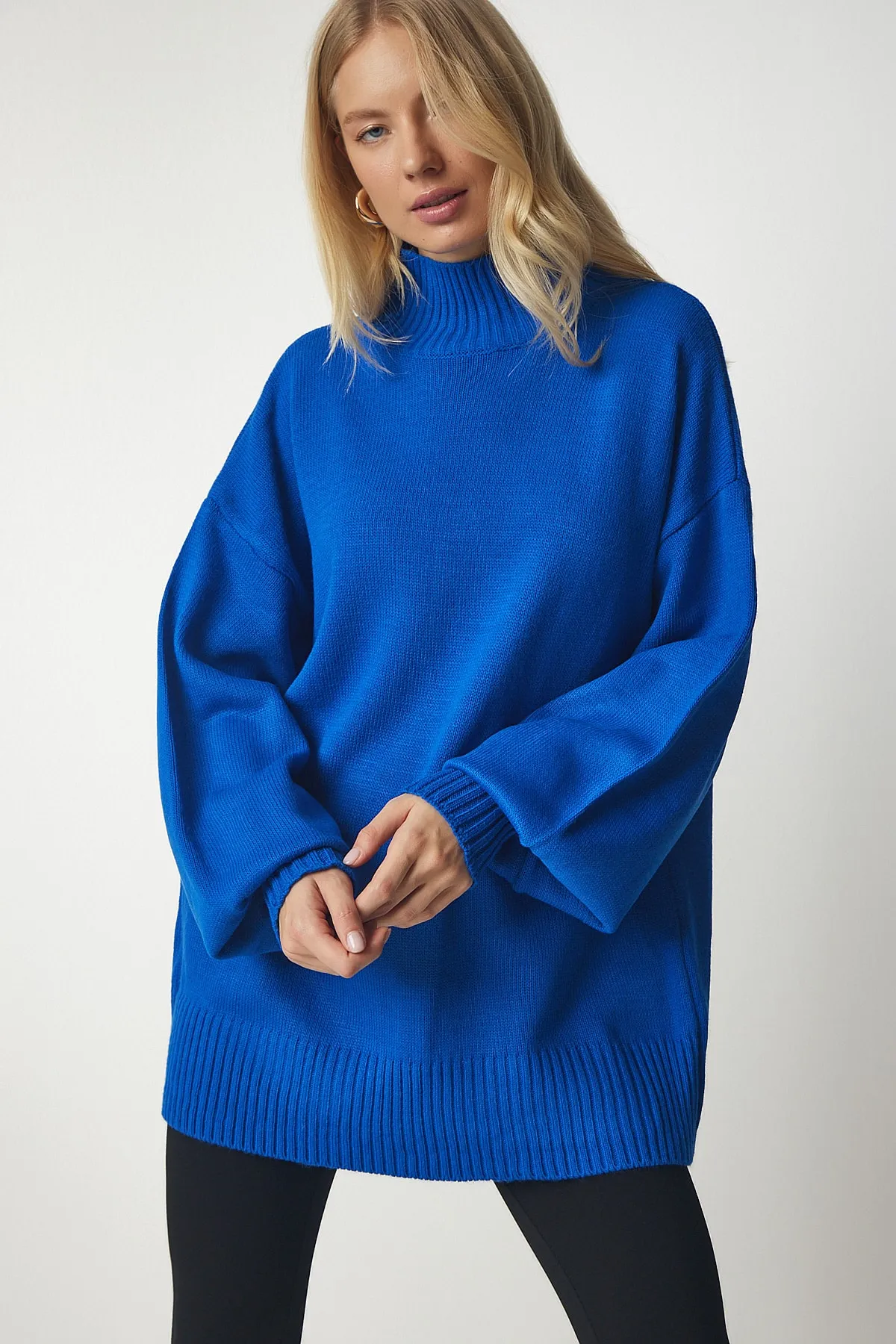 Happiness İstanbul  Pullover - Blau - Oversized