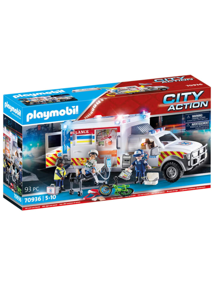 Playmobil Spielfigur Set City Action Rettungs-Fahrzeug US Krankenwagen, 5-10 Jahre günstig kaufen onesize