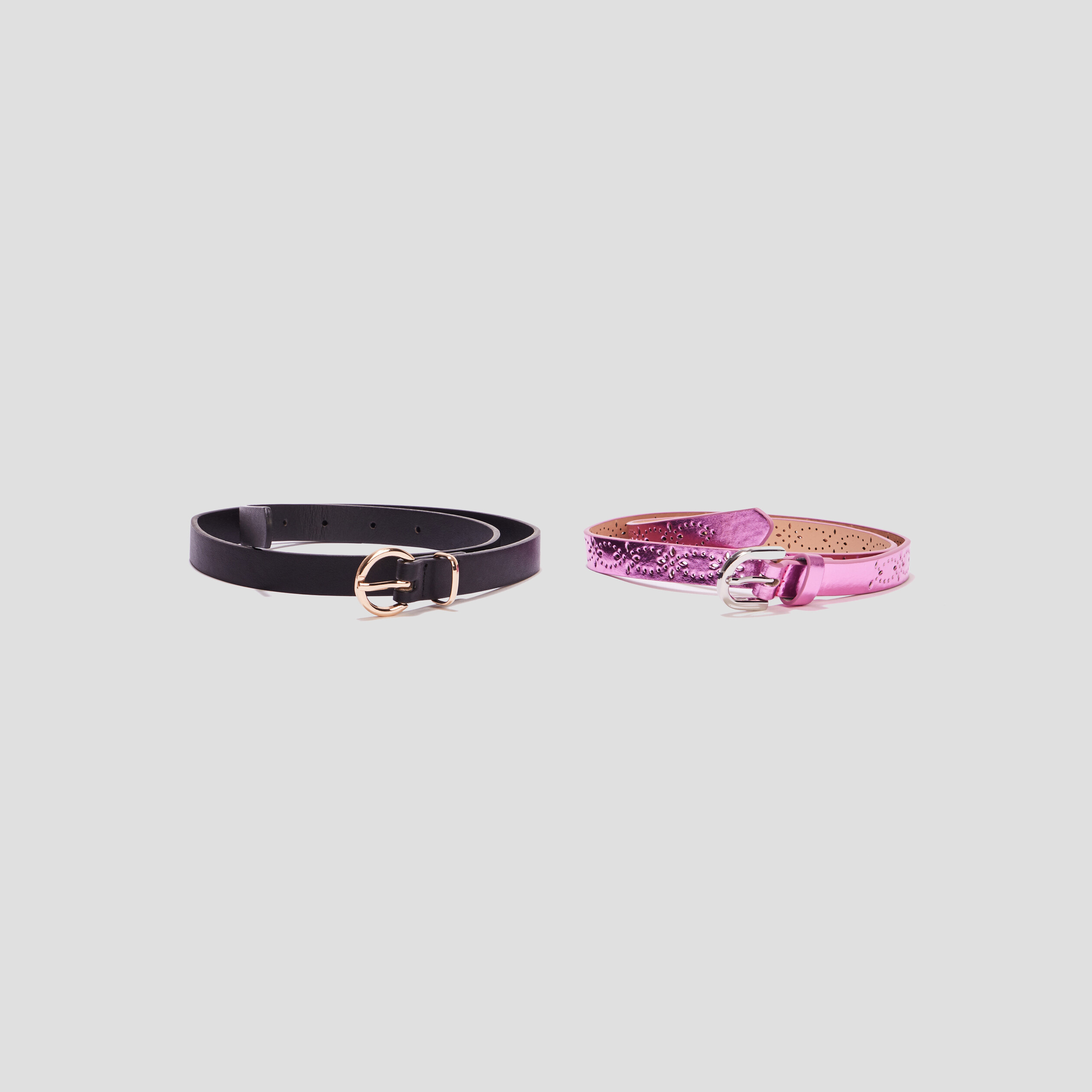 Lot 2 ceintures multicolore fille | La Halle