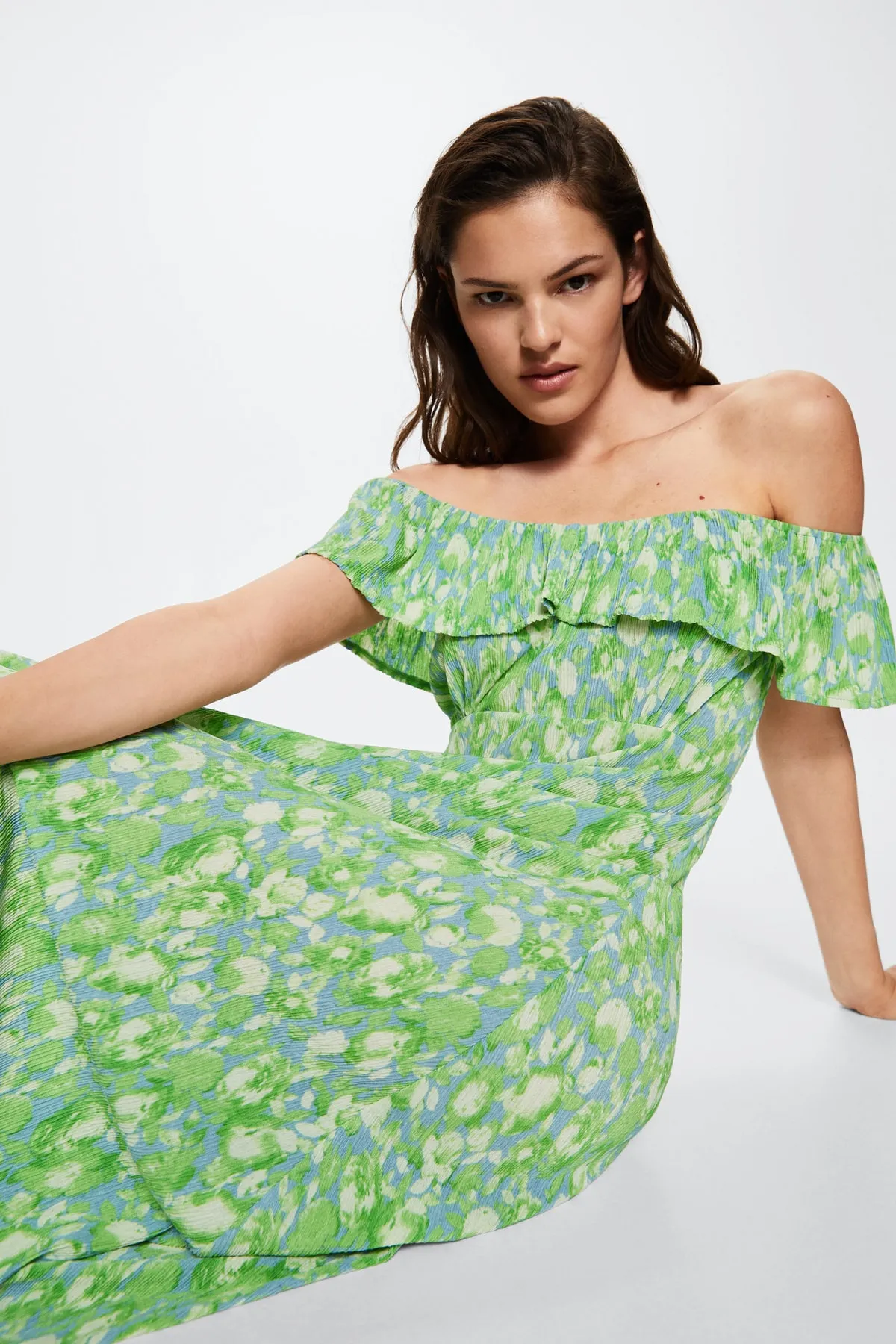 MANGO  Blaues Damenkleid 37050353