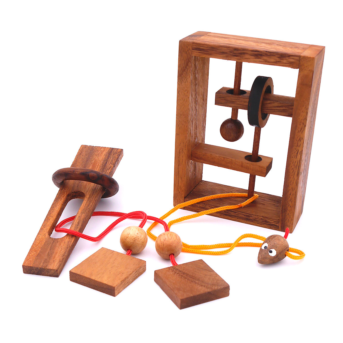 Seilpuzzle-Set mit unterschiedlichen, kniffligen Knobelspielen für Kinder und Erwachsene