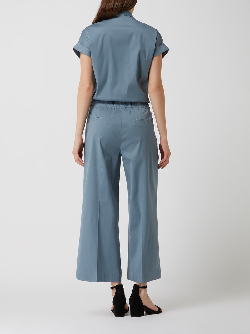 Jumpsuit mit Gürtel in ozean blau
