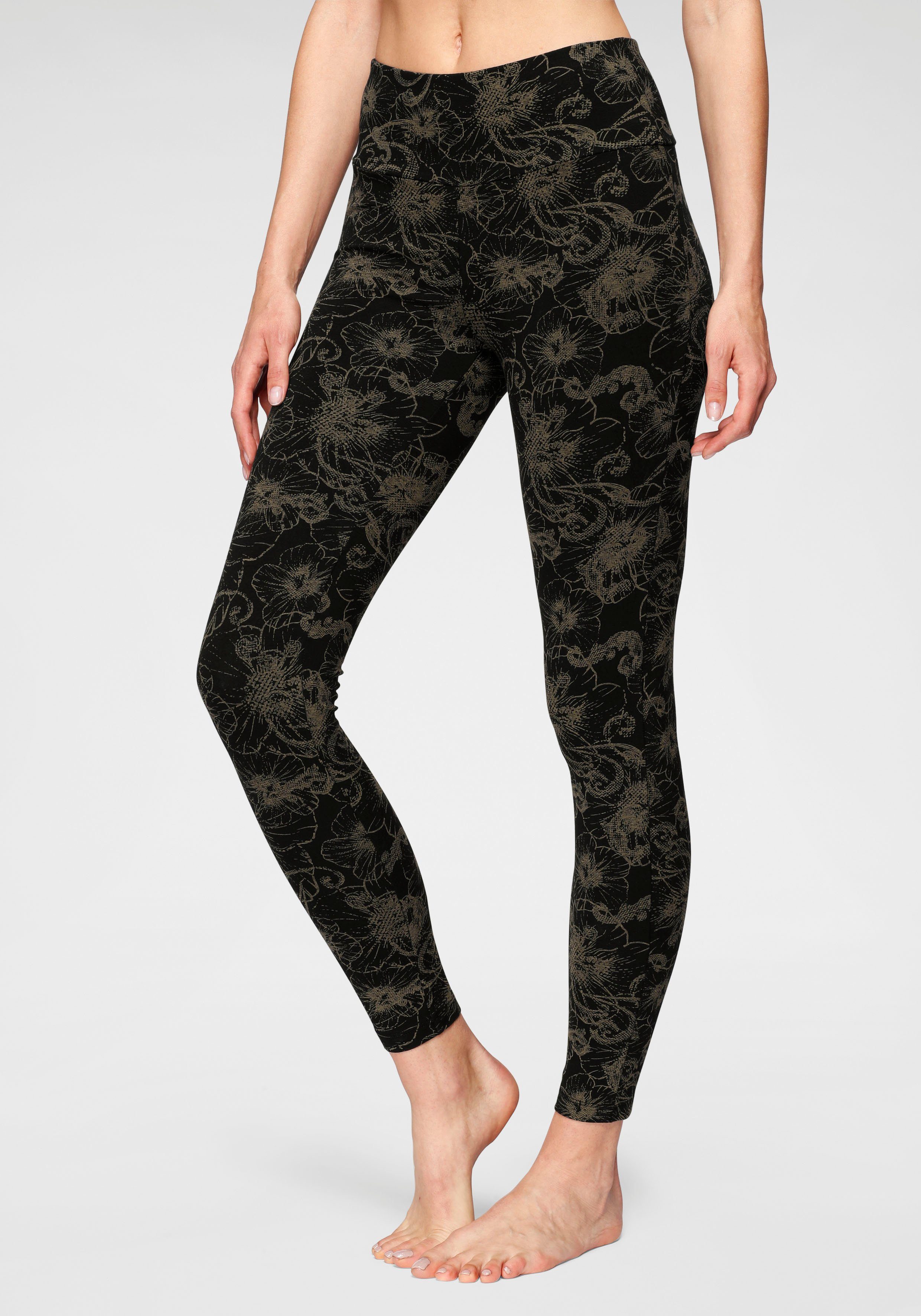 H.I.S Leggings (2er-Pack) bedruckt und uni
