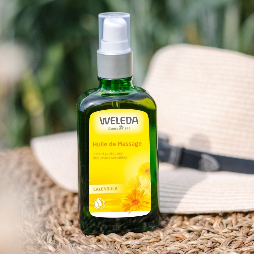 WELEDA Calendula Huile de Massage - 100 ml (flacon pompe) Huiles