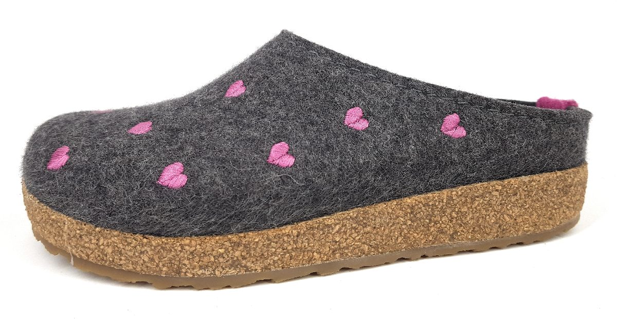 Haflinger Grizzly Cuoricini 741031 Grau 4 anthrazite