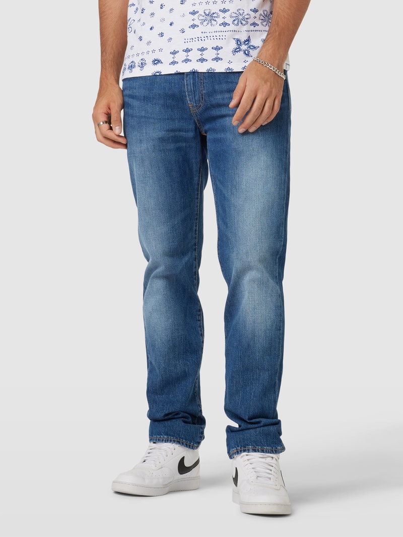 Jeans im 5-Pocket-Design Modell 'NICE AND SIMPLE' in marineblau