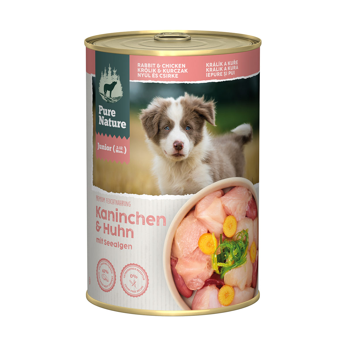 Pure Nature JUNIOR Kaninchen & Huhn mit Seealge bei ZooRoyal