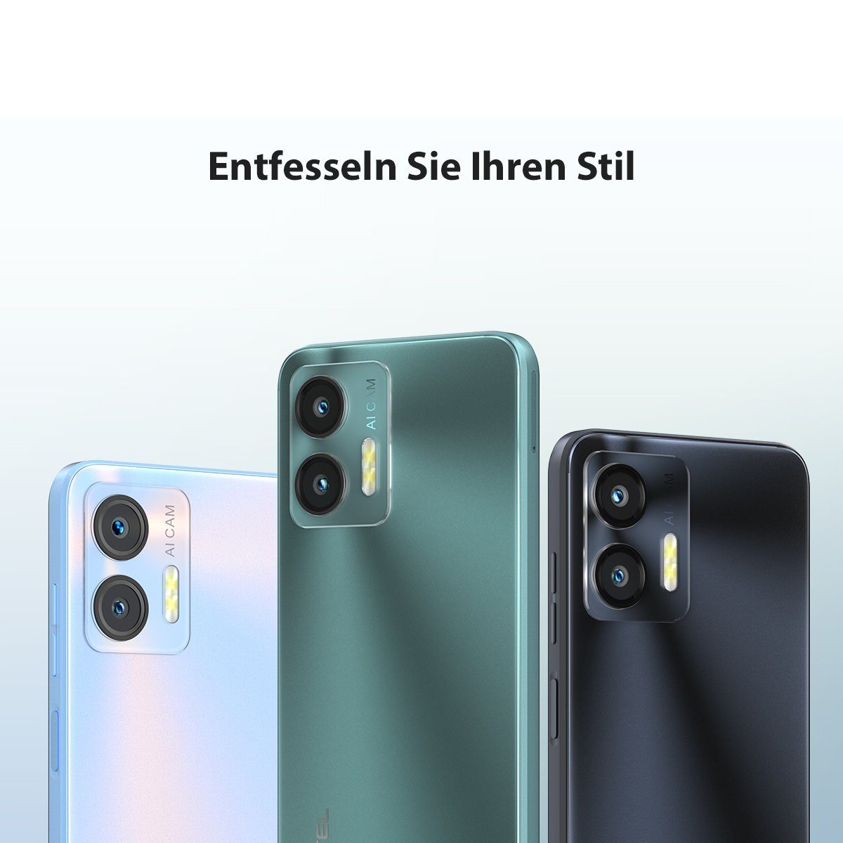 OUKITEL C35, 5150 mAh, 12GB RAM+256GB ROM Smartphone (6,56 Zoll, 256 GB Speicherplatz, 50 MP MP Kamera, buntes Gehäuse, ultradünnes Design)