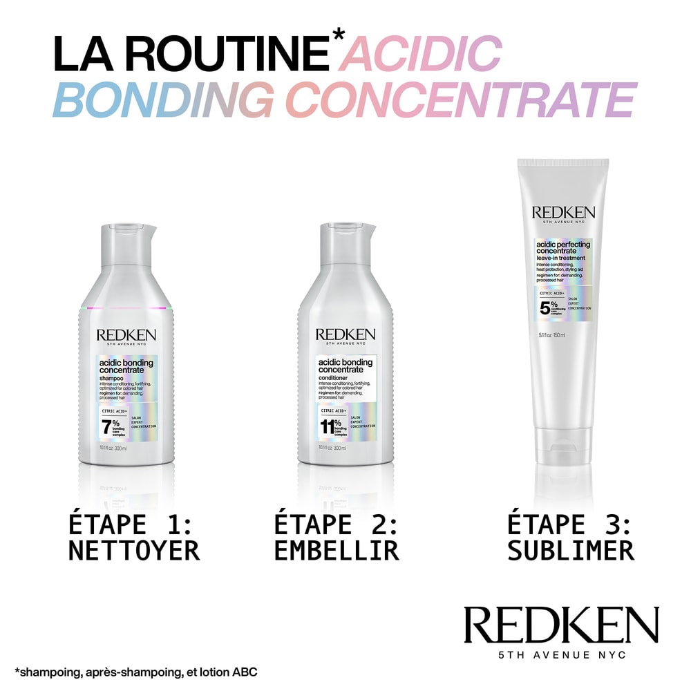Redken Acidic Bonding Concentrate Après-Shampoing concentré en soin bonding pour tous types et textures de cheveux