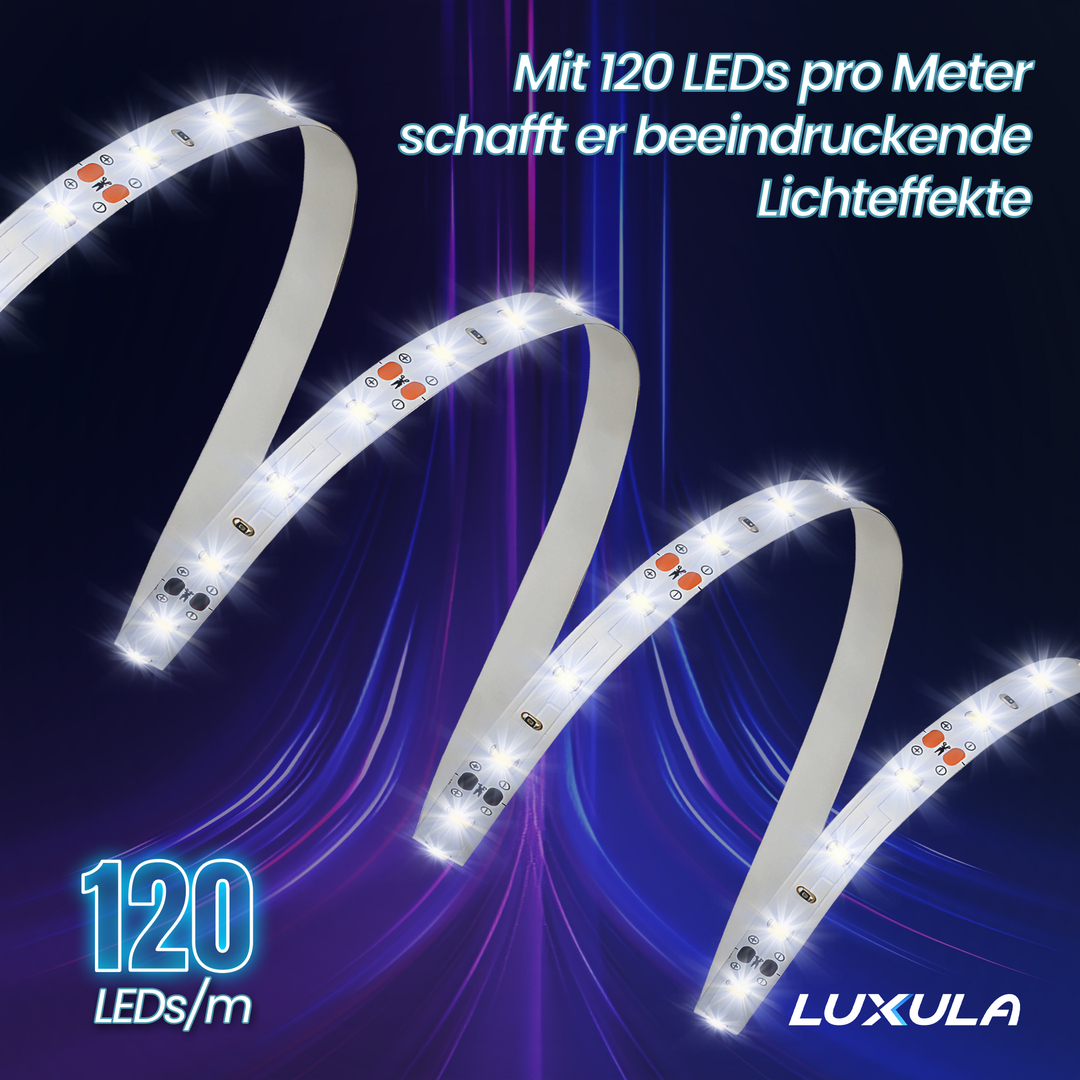LUXULA LED-Streifen, neutralweißes Licht, 24 V
