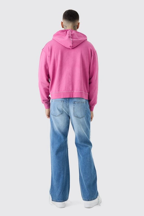 Tall lockere Schlagjeans mit Rissen