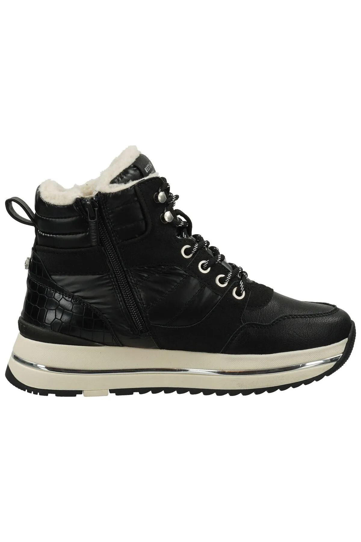 Mustang  Stiefelette - Schwarz - Flacher Absatz