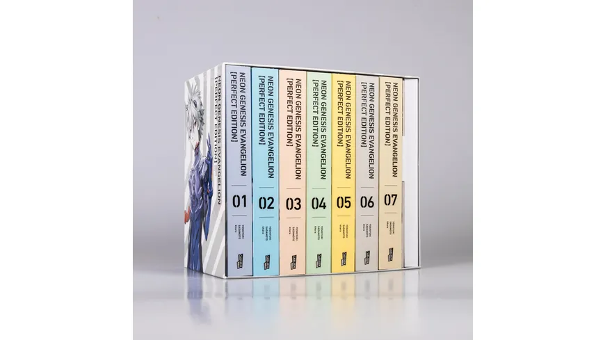 Neon Genesis Evangelion – Perfect Edition, Bände 1-7 im Sammelschuber mit Extras