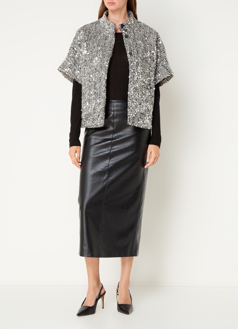 Giacca in tweed Carly di Bruuns Bazaar con paillettes