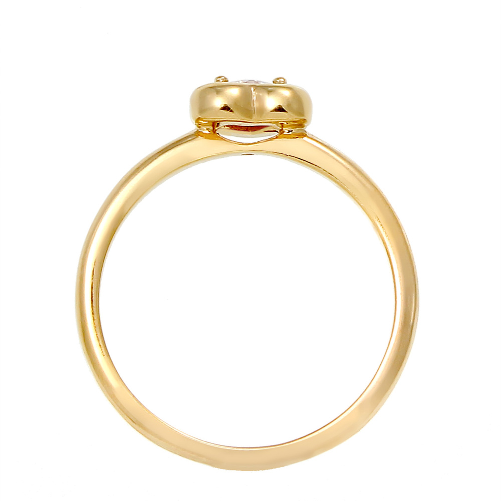 Elli Elli Bague Coeur Amour avec Cristaux de Zircone Bague Femme - (925/1000) Argent P Bague
