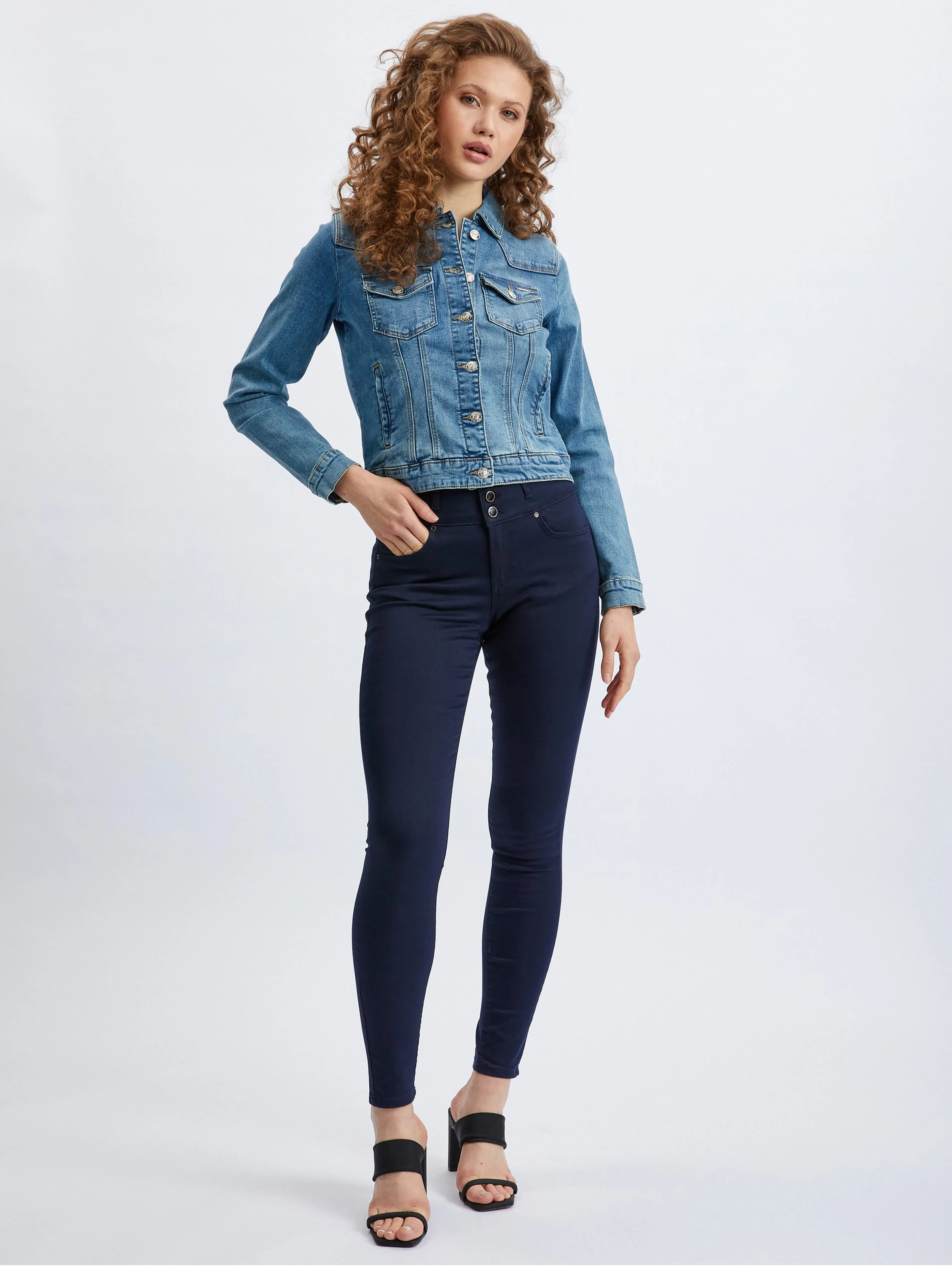 Blaue Damen-Jeansjacke ORSAY