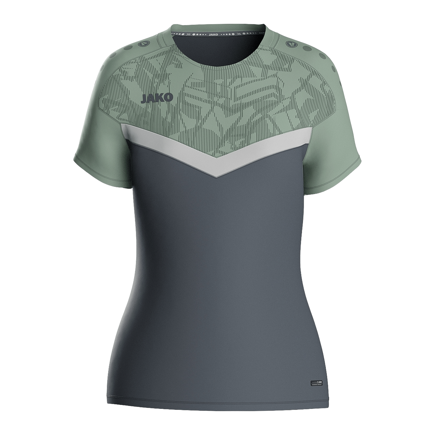 JAKO Icon T-Shirt Damen Grau Grün F852