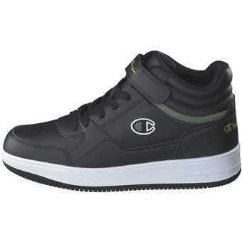 Champion Rebound Vintage Mid Sneaker in schwarz