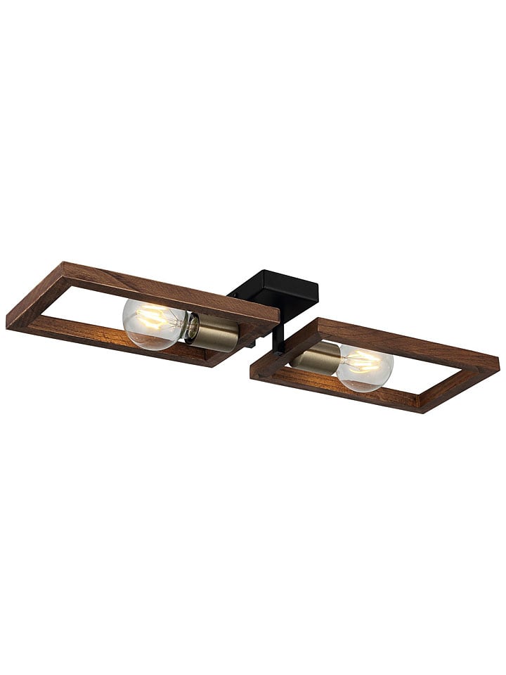 Opviq Deckenleuchte in Braun/ Schwarz - (B)62 x (H)8 cm günstig kaufen onesize