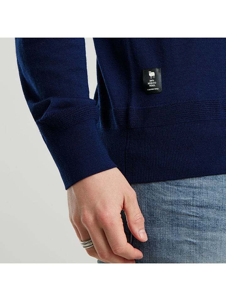 G-Star Wollpullover in Dunkelblau günstig kaufen
