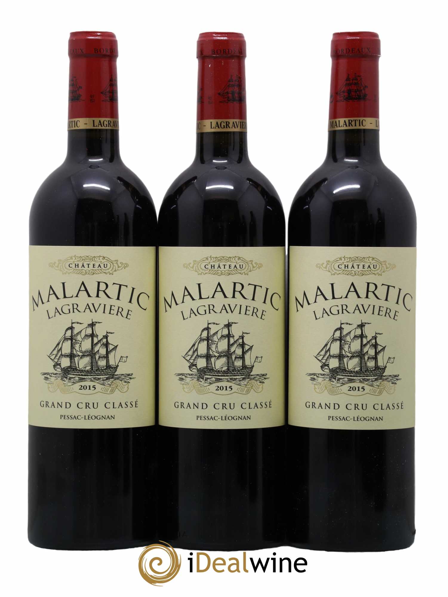 Château Malartic-Lagravière Cru Classé de Graves  2015 - Lot de 6 Bouteilles